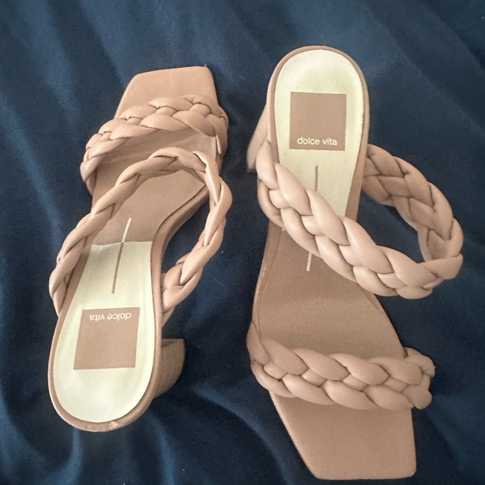 Dolce Vita Braided Beige Sandals